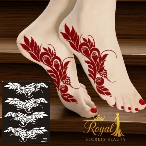 استيكر تعبئه حنا من مريم بيوتى للقدم رقم L 10