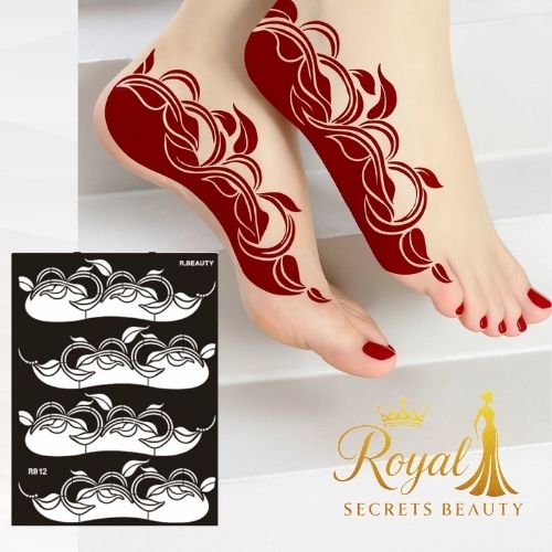 استيكر تعبئه حنا من مريم بيوتى للقدم رقم L 11