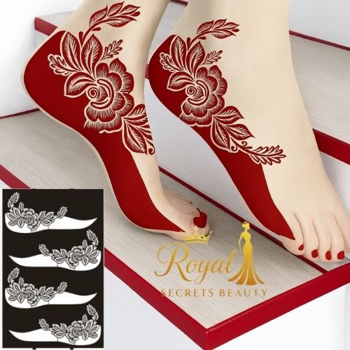 استيكر تعبئه حنا من مريم بيوتى للقدم رقم L 6