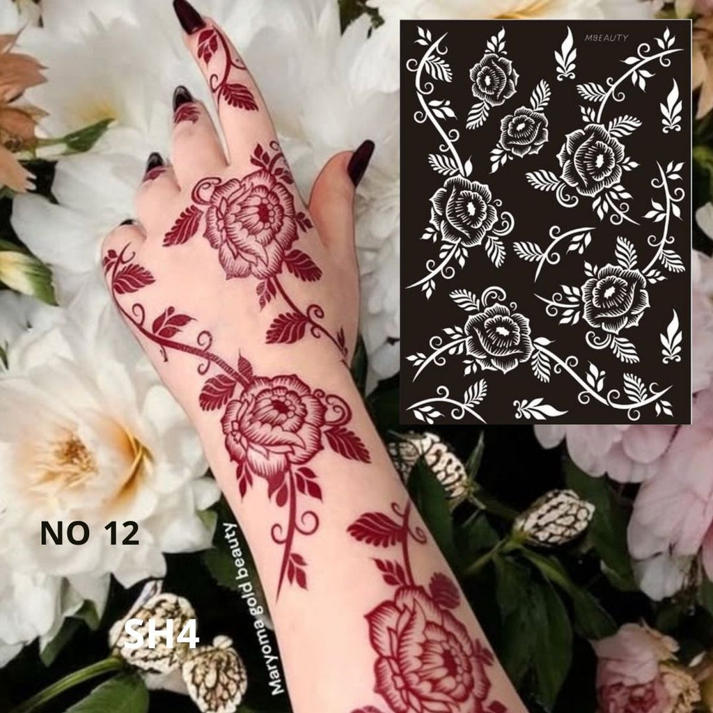 استيكر تعبئه حنا من مريم بيوتى لليدين رقم 12