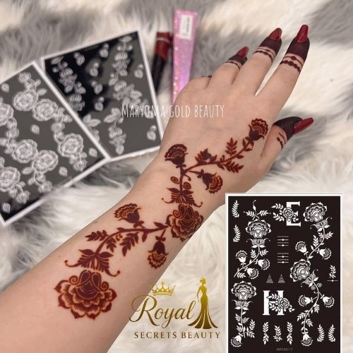 استيكر تعبئه حنا من مريم بيوتى لليدين رقم 15