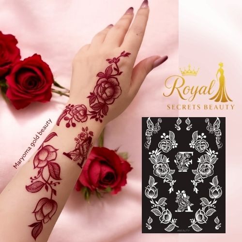 استيكر تعبئه حنا من مريم بيوتى لليدين رقم 16