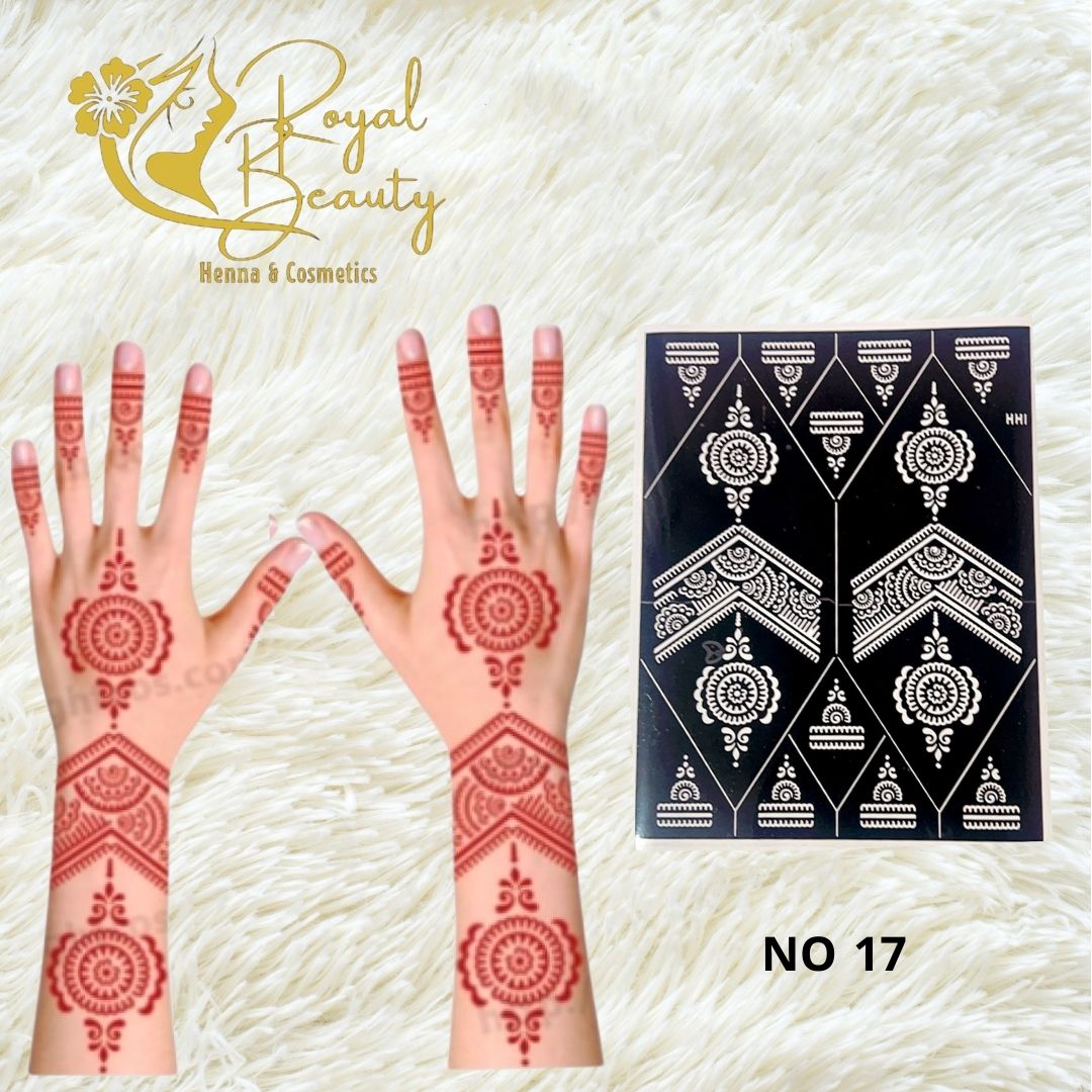 استيكر تعبئه حنا من مريم بيوتى لليدين رقم 17