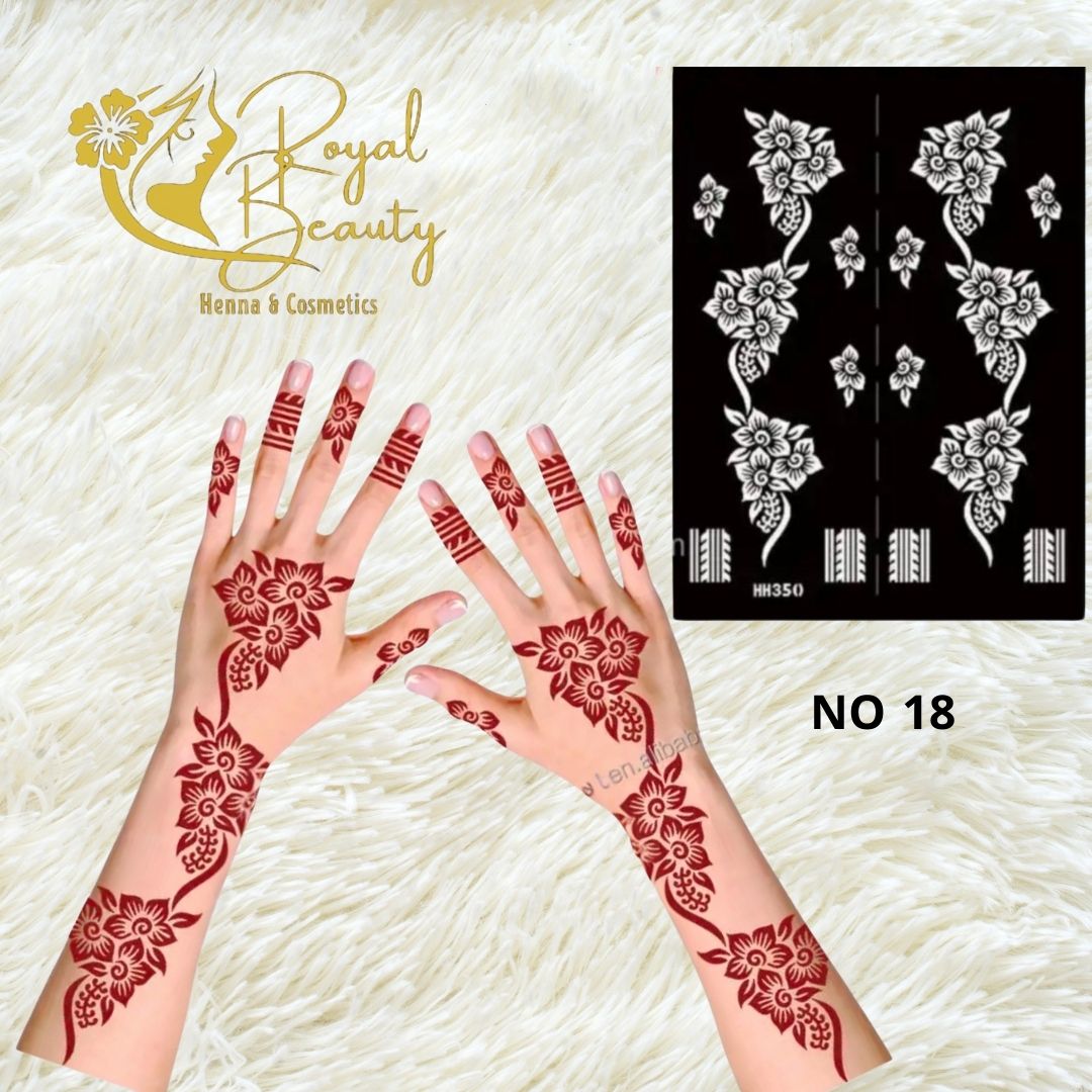 استيكر تعبئه حنا من مريم بيوتى لليدين رقم 18