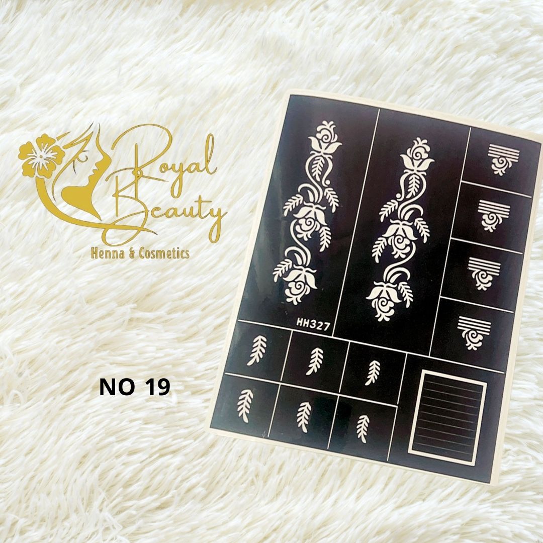 استيكر تعبئه حنا من مريم بيوتى لليدين رقم 19