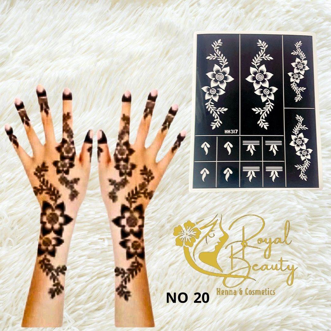 استيكر تعبئه حنا من مريم بيوتى لليدين رقم 20