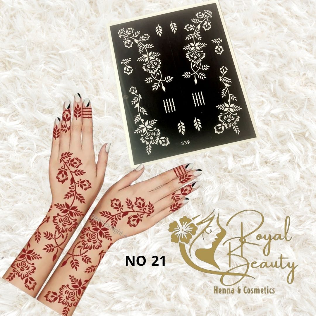 استيكر تعبئه حنا من مريم بيوتى لليدين رقم 21