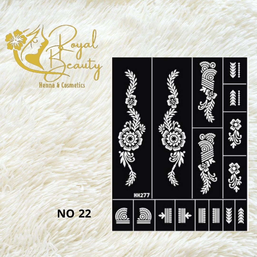 استيكر تعبئه حنا من مريم بيوتى لليدين رقم 22