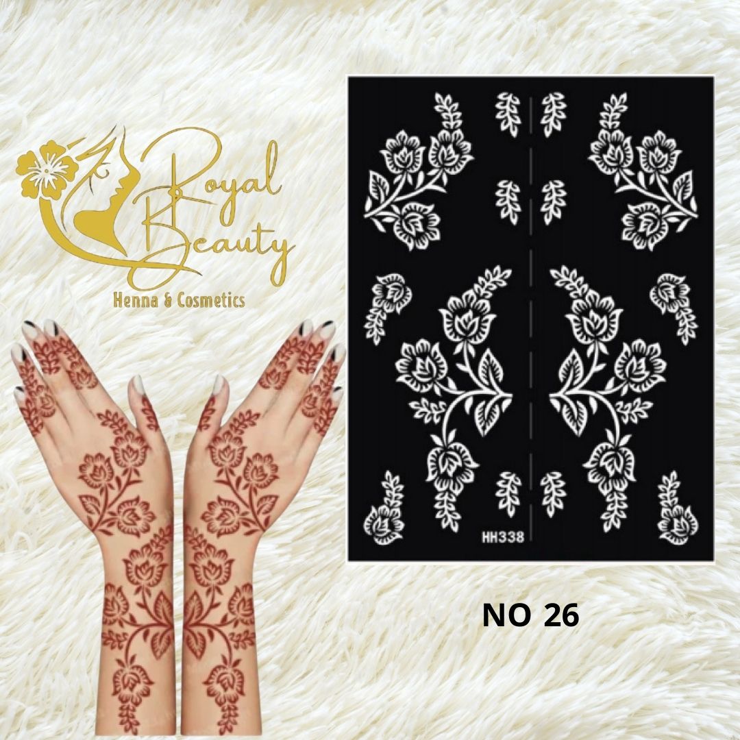 استيكر تعبئه حنا من مريم بيوتى لليدين رقم 26