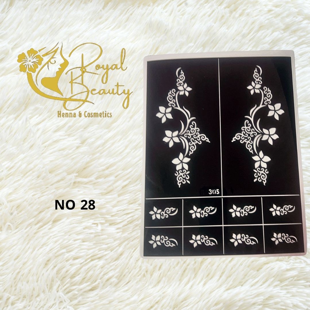 استيكر تعبئه حنا من مريم بيوتى لليدين رقم 28
