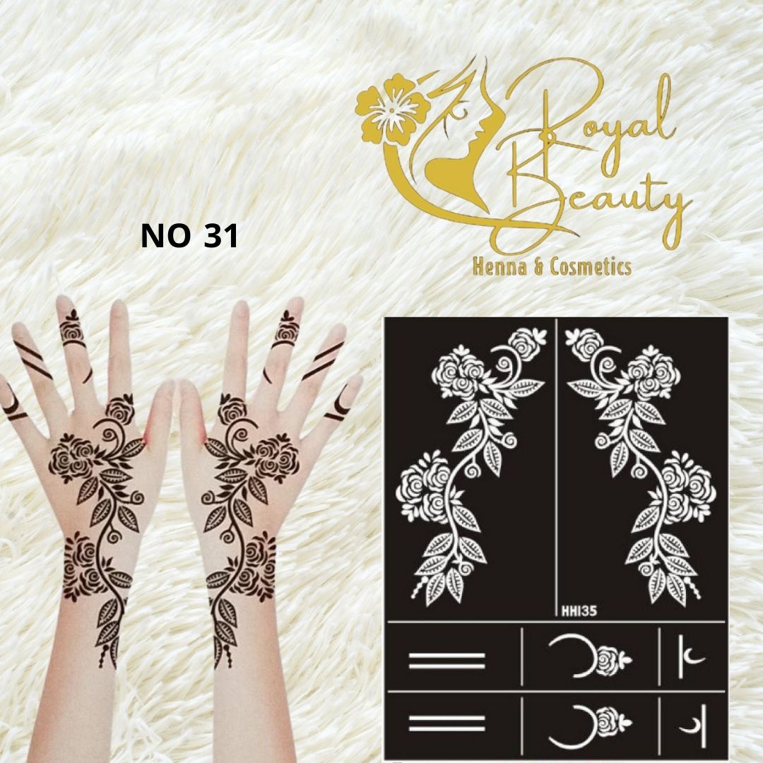 استيكر تعبئه حنا من مريم بيوتى لليدين رقم 31