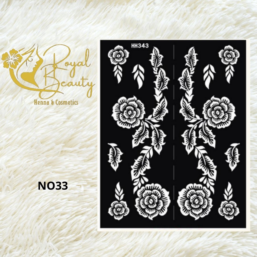 استيكر تعبئه حنا من مريم بيوتى لليدين رقم 33
