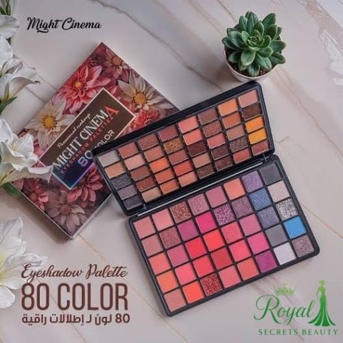 باليت ظلال العيون من Might Cinema – 80 لون بتركيبات مطفية ولمّاعة لإطلالات متنوعة