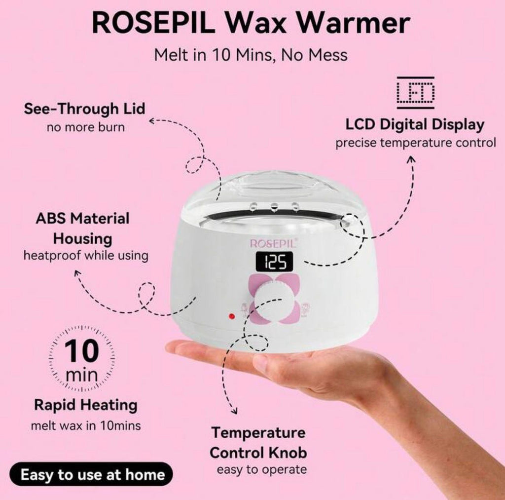 طقم سخان شمع رقمي ROSEPIL لإزالة الشعر – 37 قطعة  كود wx 3