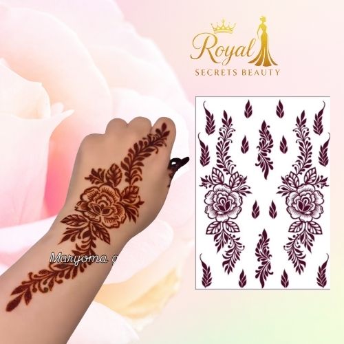 استيكرات نقش حناء جاهزة لليدين أوالقدمين من مريم بيوتي  رقم N 14