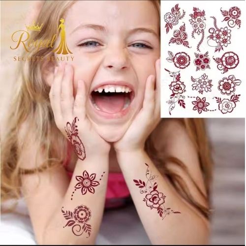 استيكرات نقش حناء جاهزة لليدين أوالقدمين من مريم بيوتي  رقم N 18