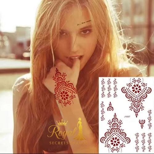 استيكرات نقش حناء جاهزة لليدين أوالقدمين من مريم بيوتي  رقم N 22