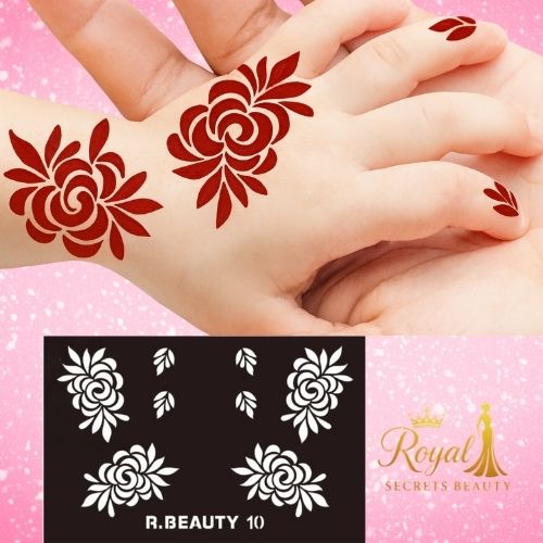 استيكرات  تعبئه الحناء للأطفال من رويال بيوتي K R 10