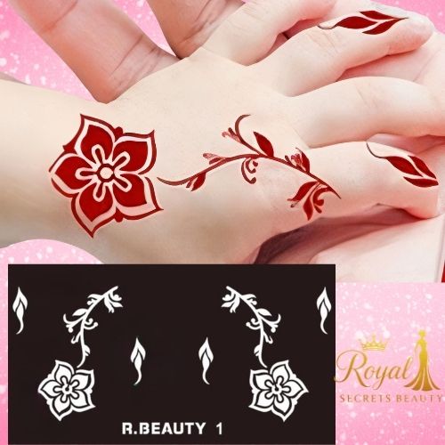 استيكرات  تعبئه الحناء للأطفال من رويال بيوتي K R 1