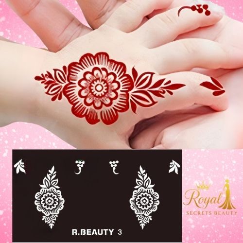 استيكرات  تعبئه الحناء للأطفال من رويال بيوتي K R 3