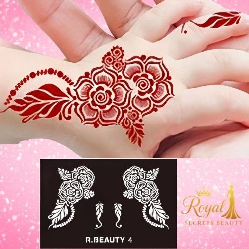 استيكرات  تعبئه الحناء للأطفال من رويال بيوتي K R 4