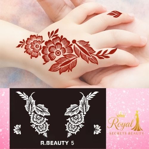 استيكرات  تعبئه الحناء للأطفال من رويال بيوتي K R 5