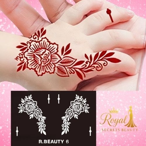 استيكرات  تعبئه الحناء للأطفال من رويال بيوتي K R 6