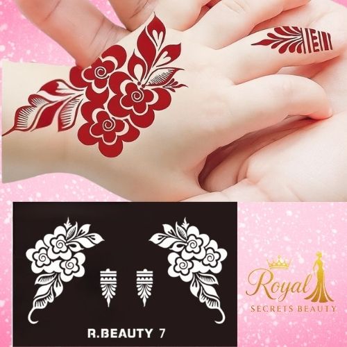 استيكرات  تعبئه الحناء للأطفال من رويال بيوتي K R 7