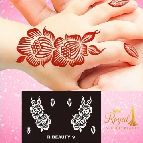 استيكرات  تعبئه الحناء للأطفال من رويال بيوتي K R 9