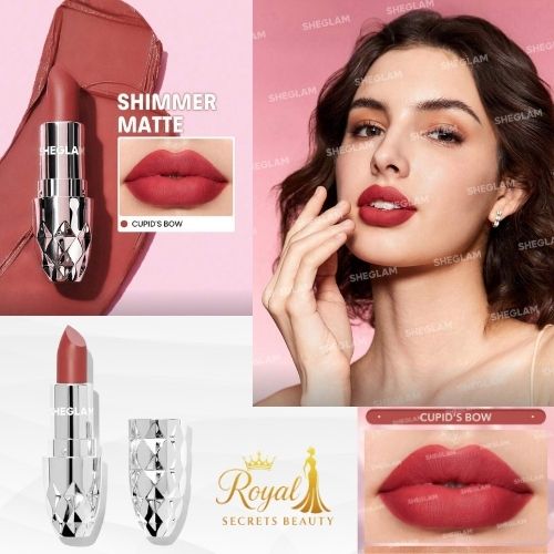 أحمر شفاه مخملي فاخر من  شيقلام   – لون  Cupid’s Bow