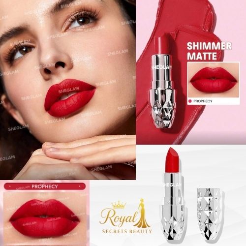 أحمر شفاه مخملي فاخر من  شيقلام   – لون Prophecy