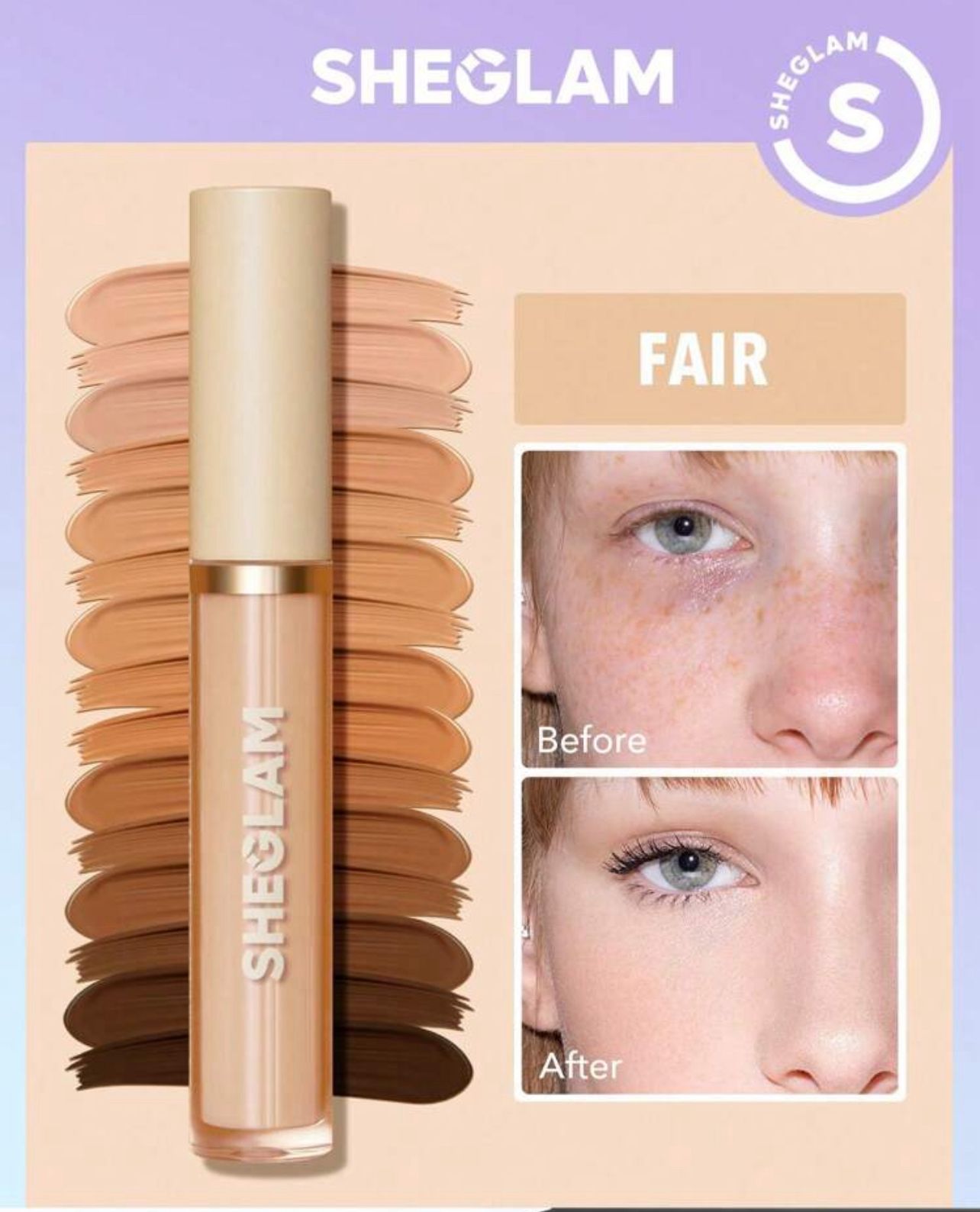 كونسيلر تغطية كاملة لمدة 12 ساعة من شيقلام Fari