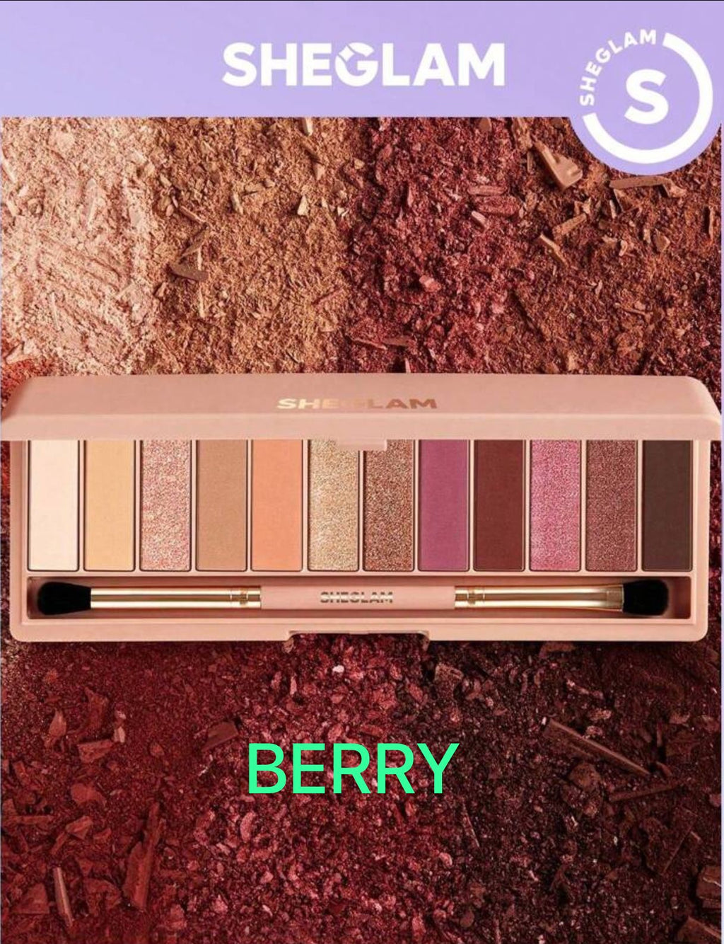 مجموعة ظلال عيون مات 12 لون من شيقلام - باليت لؤلؤي لامع ناعم القوام (بيرى )