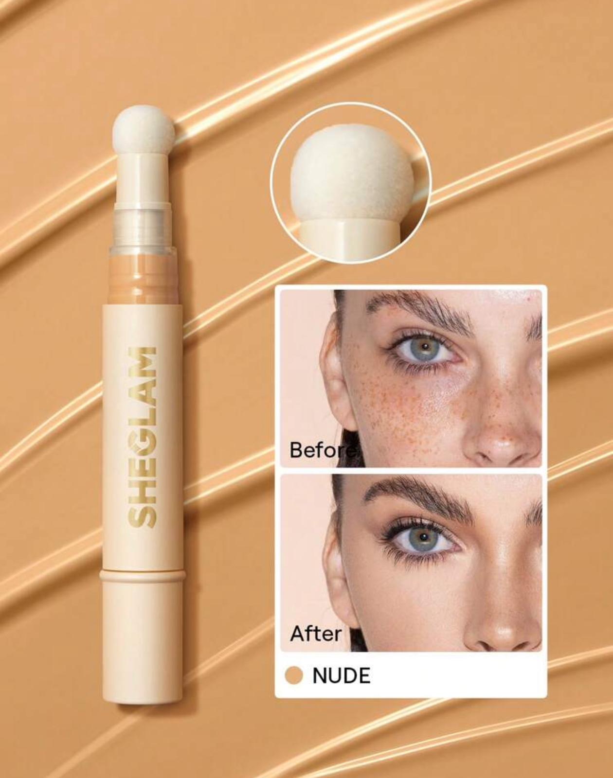 خافي عيوب سائل مركز من شيقلام، خفيف الوزن وثابت بلونNude