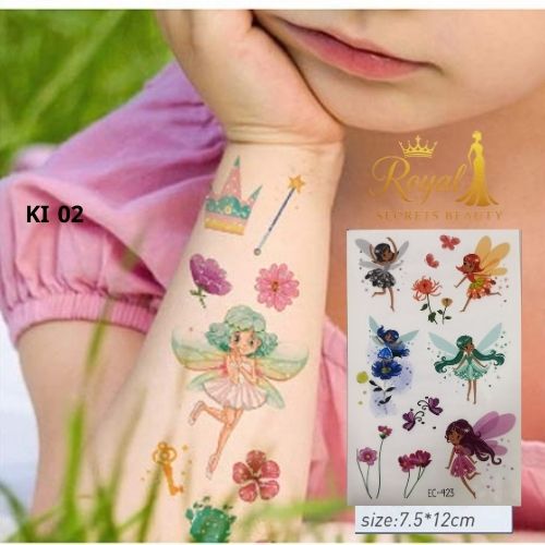 تاتو مؤقت للأطفال آمن ومقاوم للماء KI 02