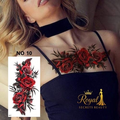 استيكر تاتو مؤقت مقاوم للماء تصميم أنيق NO 10