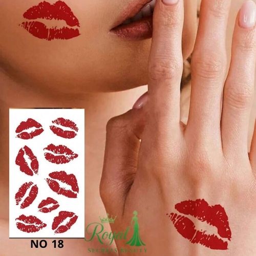 استيكر تاتو مؤقت مقاوم للماء تصميم أنيق NO 18