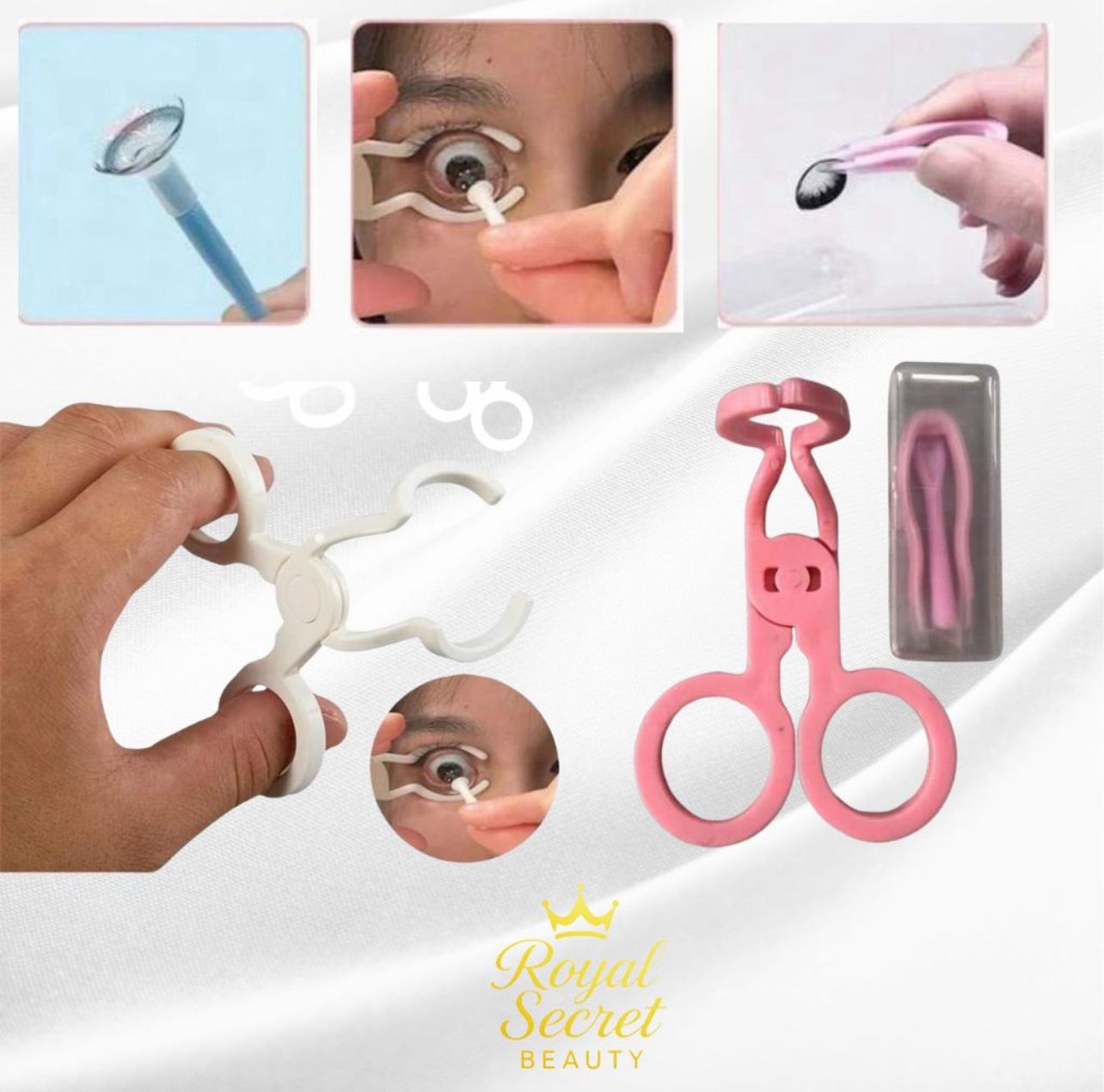 مجموعة أدوات العدسات اللاصقة - ملقاط وعصا شفط ، لسهولة إدخال وإزالة العدسات
