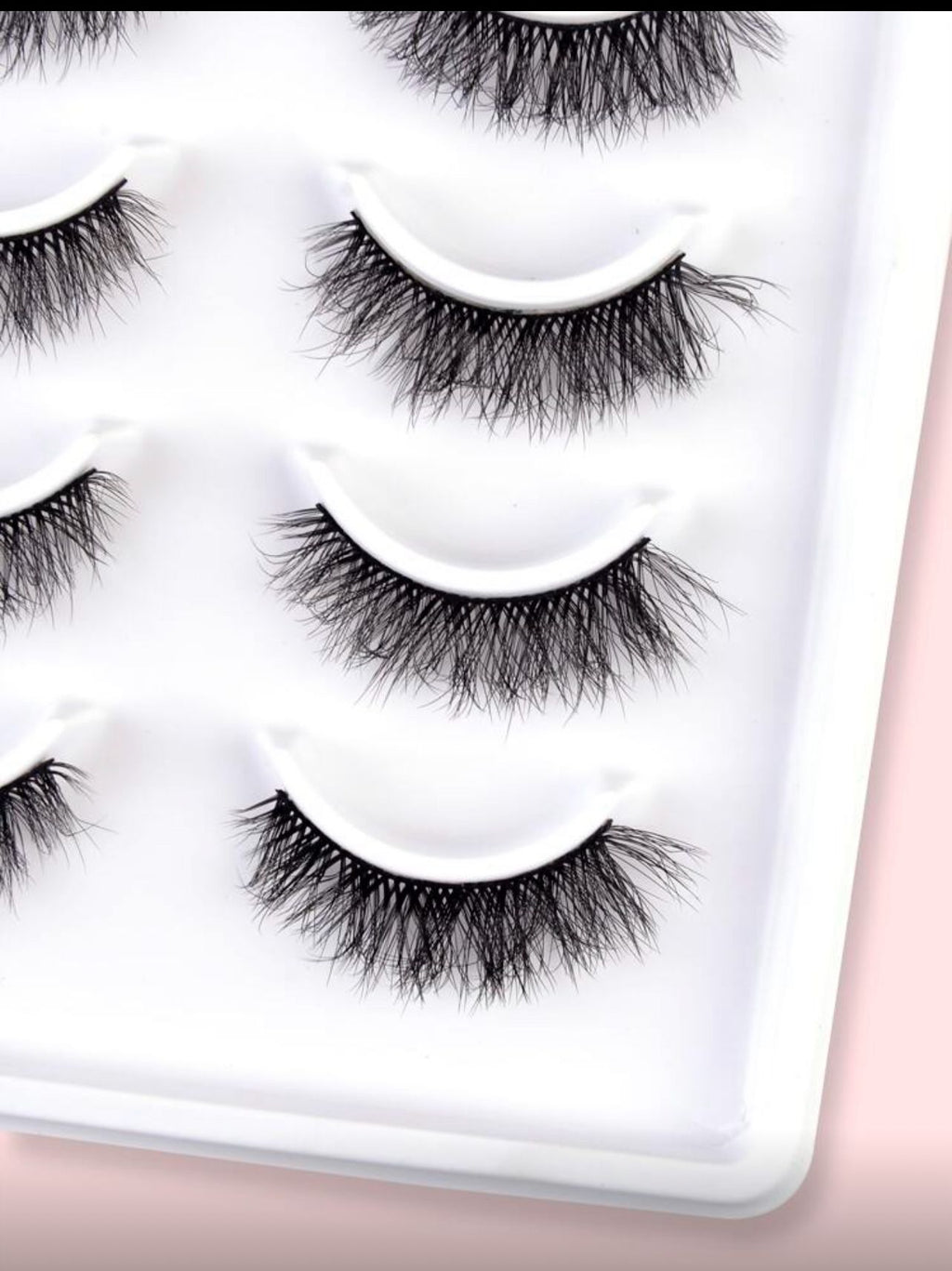 رموش شريطية فاخرة من PinkyWinky – 10 أزواج من الفرو الصناعي الكثيف لإطلالة جذابة Y1055