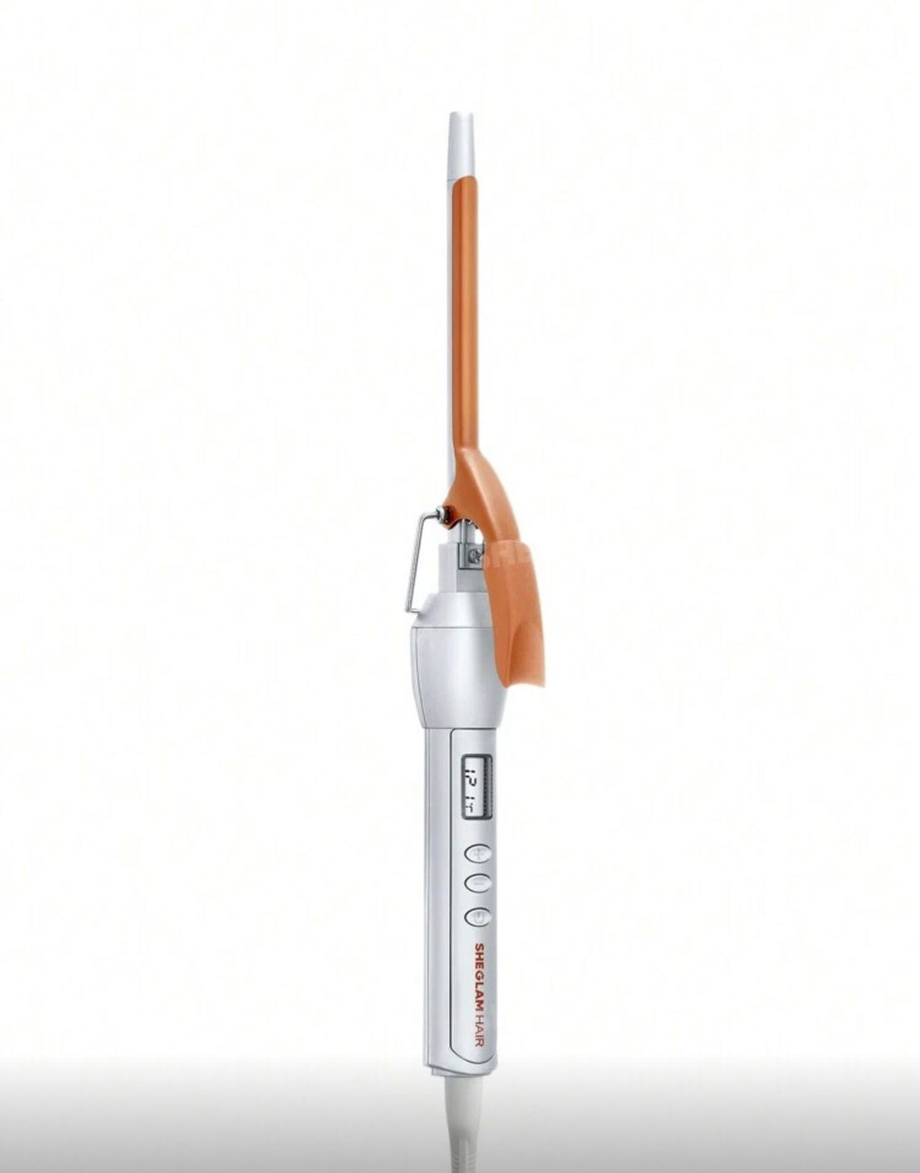 مكواة تجعيد الشعر من SHEGLAM عصا تجعيد احترافية 9 مم بشاشة رقمية LED وتحكم دقيق في الحرارة