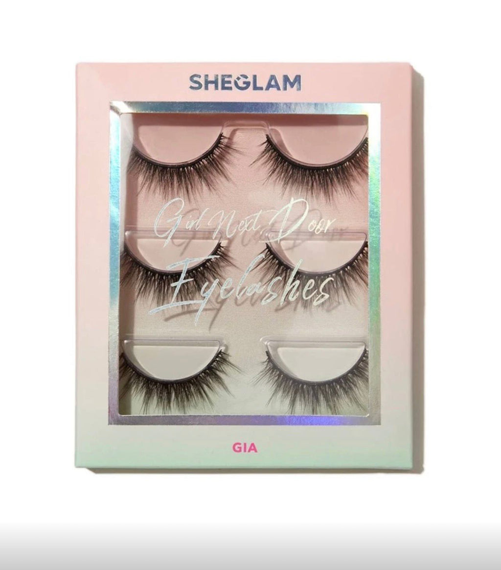 رموش SHEGLAM GIA – 3 أزواج خفيفة وكثيفة لإطلالة جذابة وطبيعية  Y1062