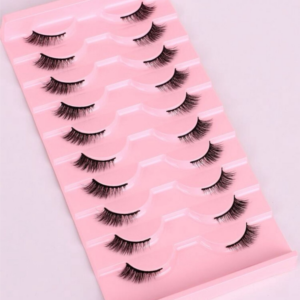 رموش صناعية نصفية – 10 أزواج بأسلوب فوكسي Y1044