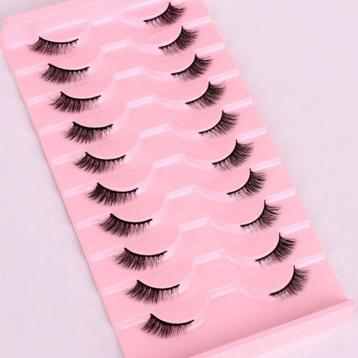 رموش صناعية نصفية – 10 أزواج بأسلوب فوكسي Y1044